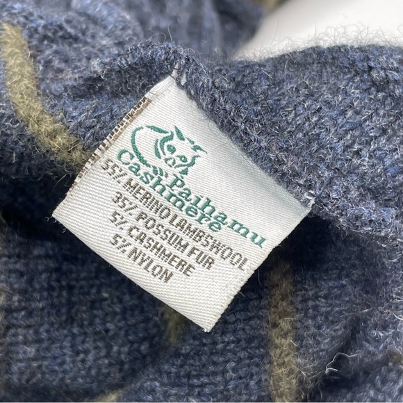 Paihamu Sweater Vintage Merino Lambswool Possum Fur Cashmere Crew New Zealand 3D - Picture 12 of 13